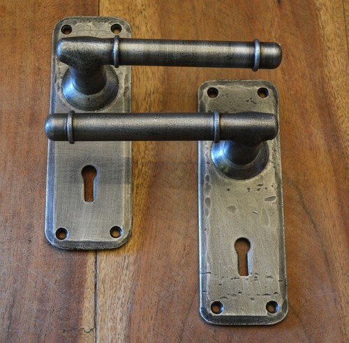 Door handles with keyhole