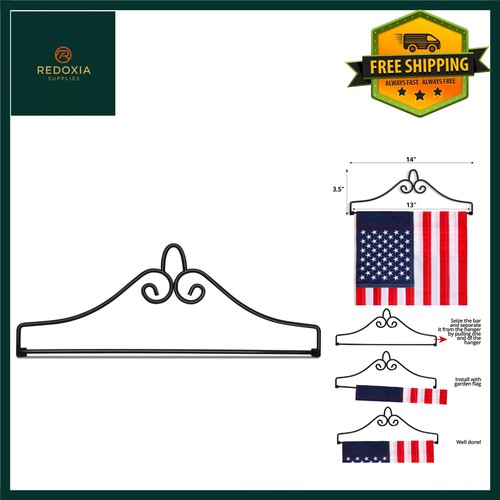 Wrought iron garden flag - iron,
