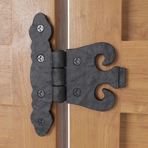 Black cabinet door hinge - black,