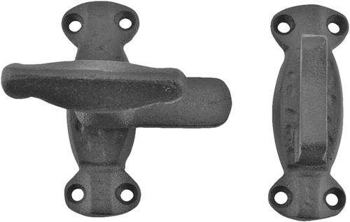 Black wrought iron slide - wrought,