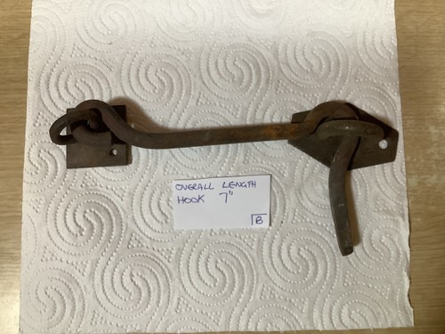 Antique wrought iron - hook, and