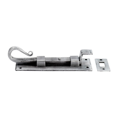 Door bolt cranked wrought - , iron