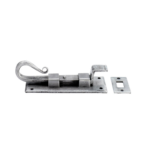 Door bolt necked - wrought, iron
