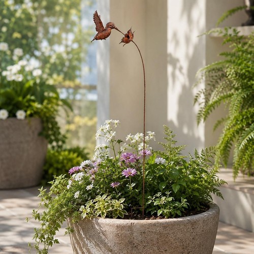 Wrought iron hummingbird - wrought,