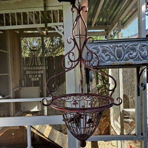 Metal wrought iron hanging - metal,