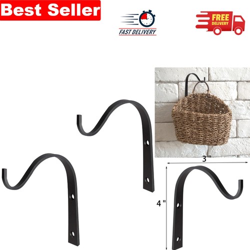 Black metal hanging - brackets,