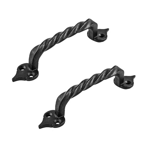 Black twisted wrought iron - twisted,