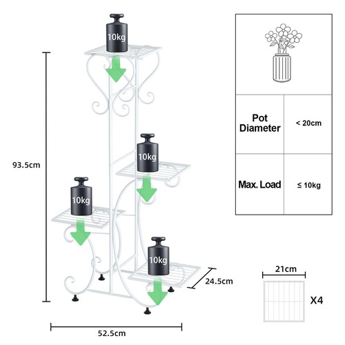 Anti rust wrought iron plant - anti-rust,
