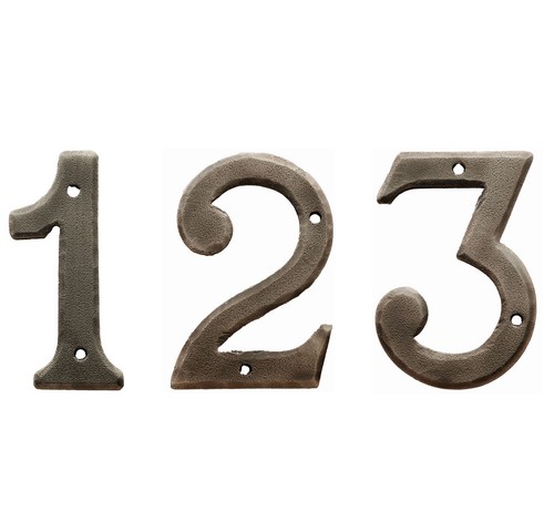 Door house numbers in - door,